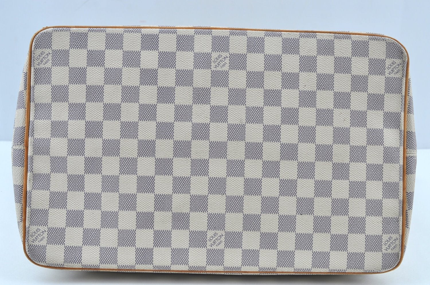 Authentic Louis Vuitton Damier Azur Saleya GM Shoulder Tote Bag N51184 LV K8669