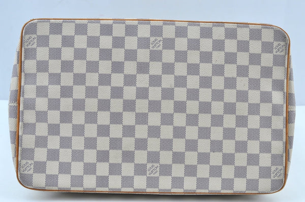 Authentic Louis Vuitton Damier Azur Saleya GM Shoulder Tote Bag N51184 LV K8669