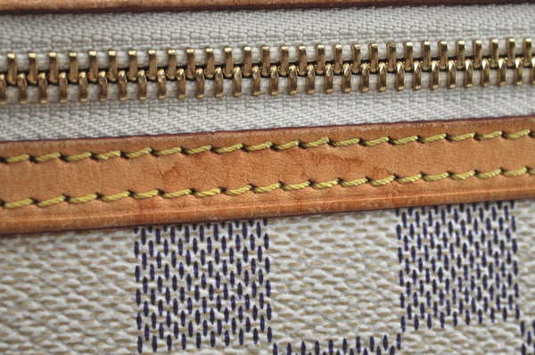 Authentic Louis Vuitton Damier Azur Saleya GM Shoulder Tote Bag N51184 LV K8669