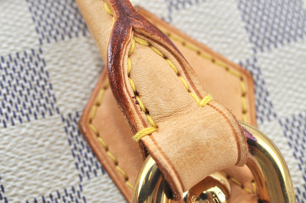 Authentic Louis Vuitton Damier Azur Saleya GM Shoulder Tote Bag N51184 LV K8669