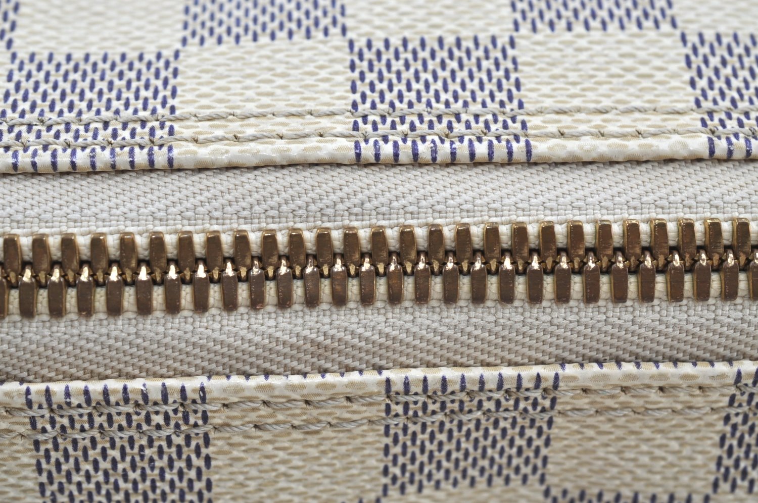 Authentic Louis Vuitton Damier Azur Saleya GM Shoulder Tote Bag N51184 LV K8669