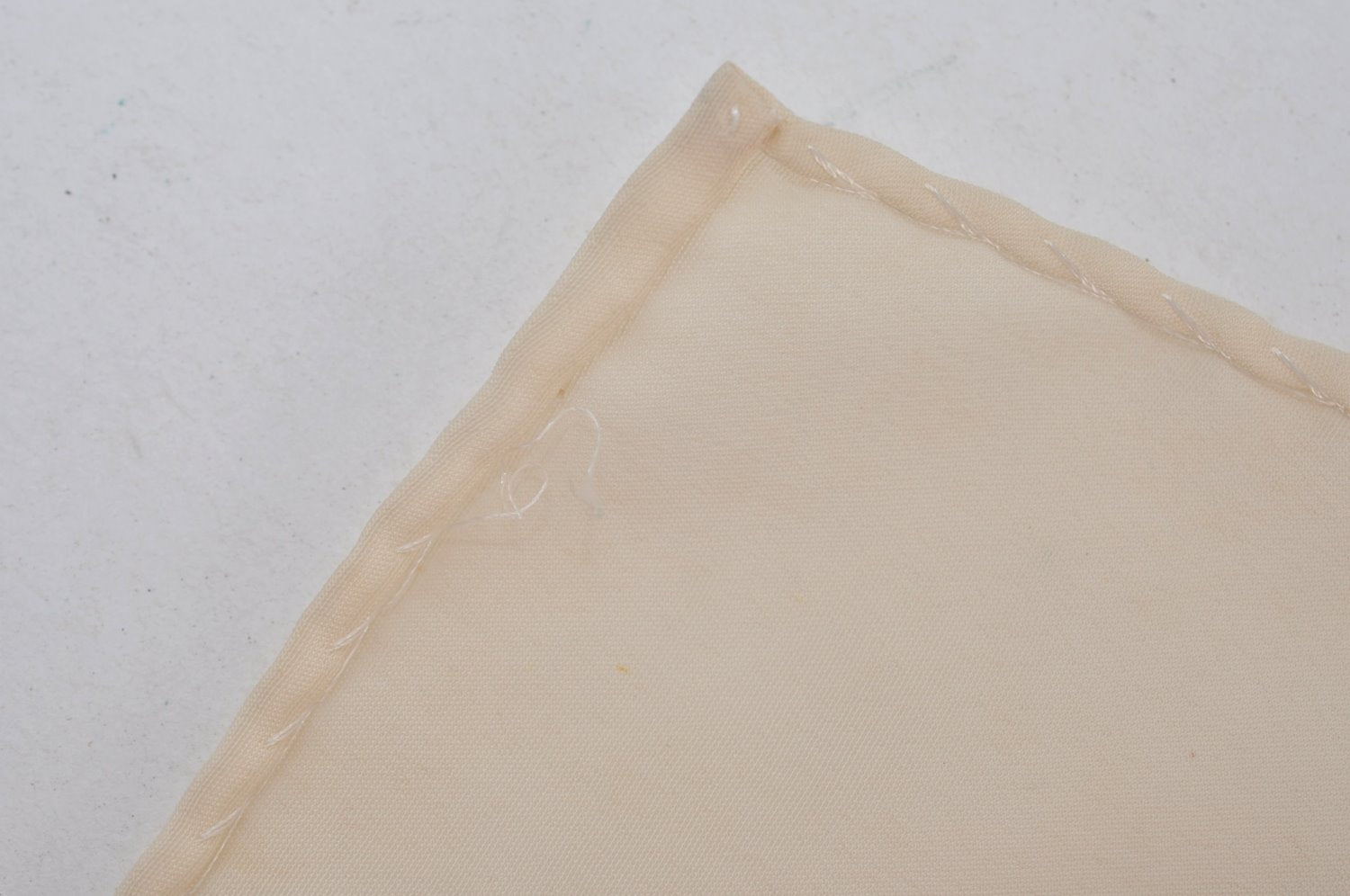 Authentic CHANEL Scarf Chain Motif CC Logo Silk Beige K8670