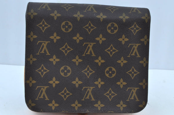Authentic Louis Vuitton Monogram Cartouchiere MM M51253 Shoulder Bag Junk K8675