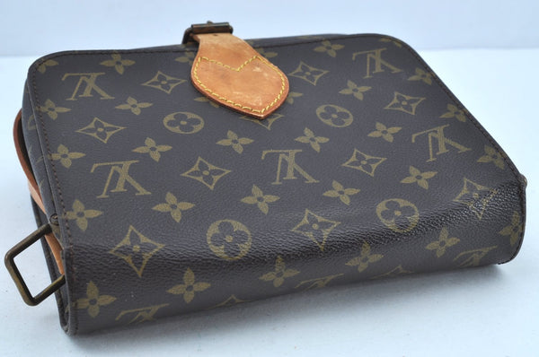 Authentic Louis Vuitton Monogram Cartouchiere MM M51253 Shoulder Bag Junk K8675