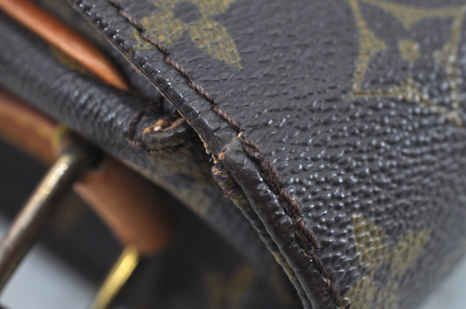 Authentic Louis Vuitton Monogram Cartouchiere MM M51253 Shoulder Bag Junk K8675