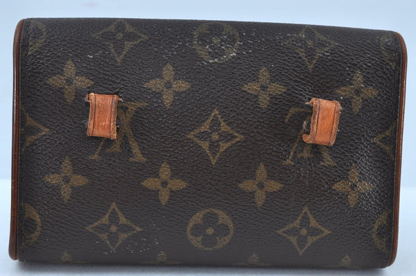 Auth Louis Vuitton Monogram Pochette Florentine Pouch Waist Bag M51855 LV K8678