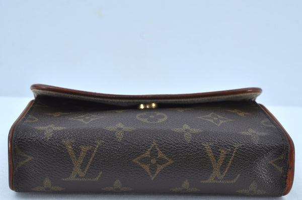 Auth Louis Vuitton Monogram Pochette Florentine Pouch Waist Bag M51855 LV K8678