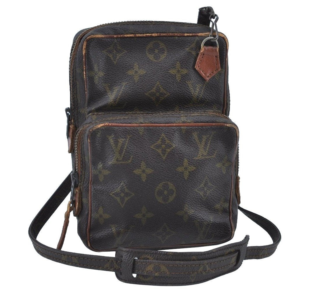 Authentic Louis Vuitton Monogram Amazone Shoulder Cross Body Bag Old Model K8695