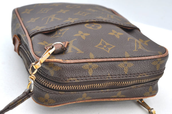 Authentic Louis Vuitton Monogram Danube Shoulder Cross Bag Old Model LV K8696