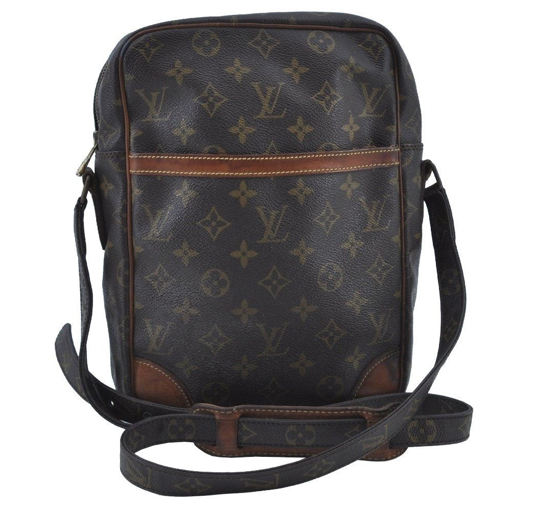 Authentic Louis Vuitton Monogram Danube MM Shoulder Cross Bag M45264 LV K8698