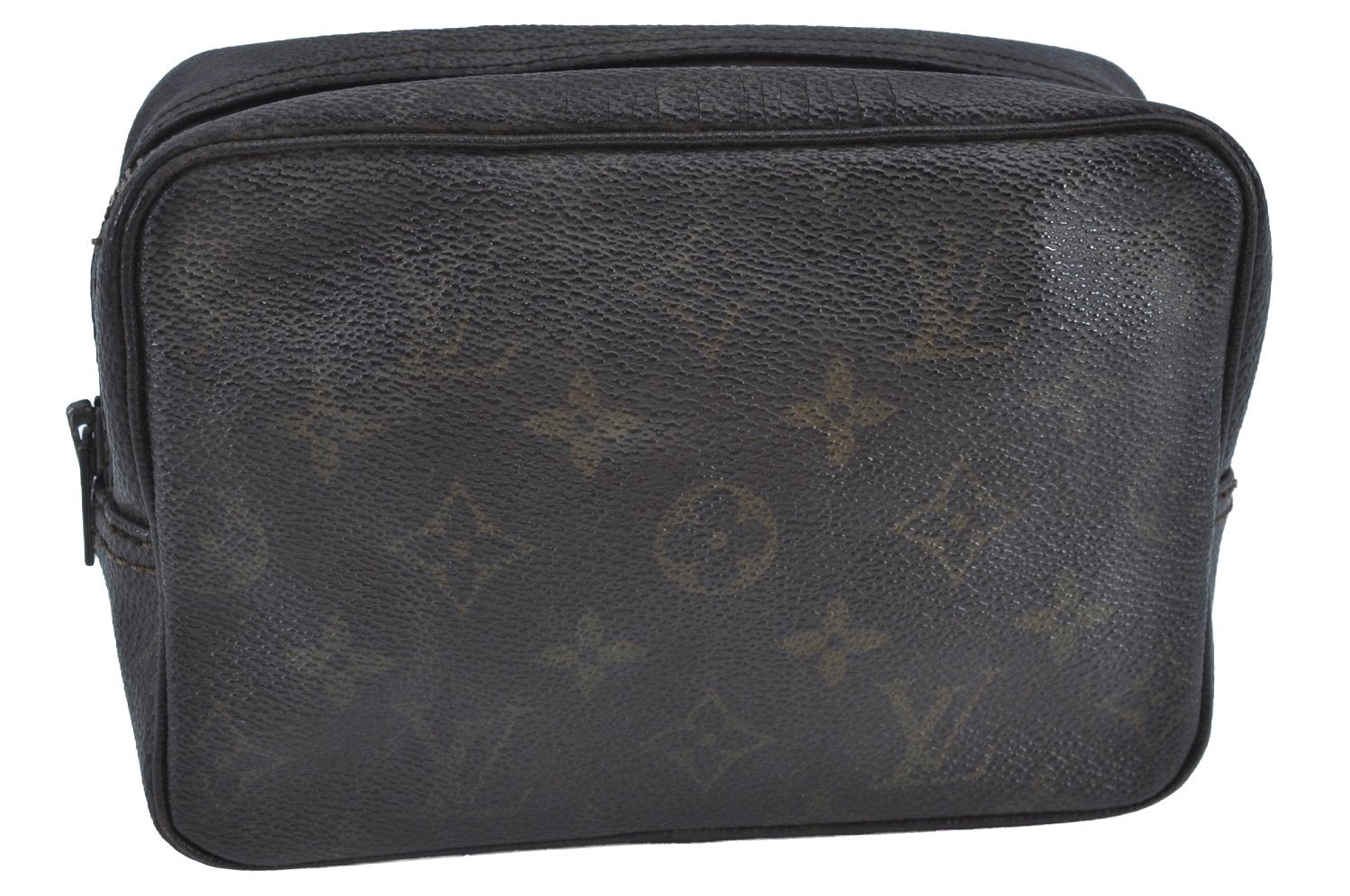 Auth Louis Vuitton Monogram Trousse Toilette 18 Clutch Hand Bag Old Model K8703