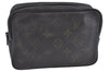 Auth Louis Vuitton Monogram Trousse Toilette 18 Clutch Hand Bag Old Model K8703