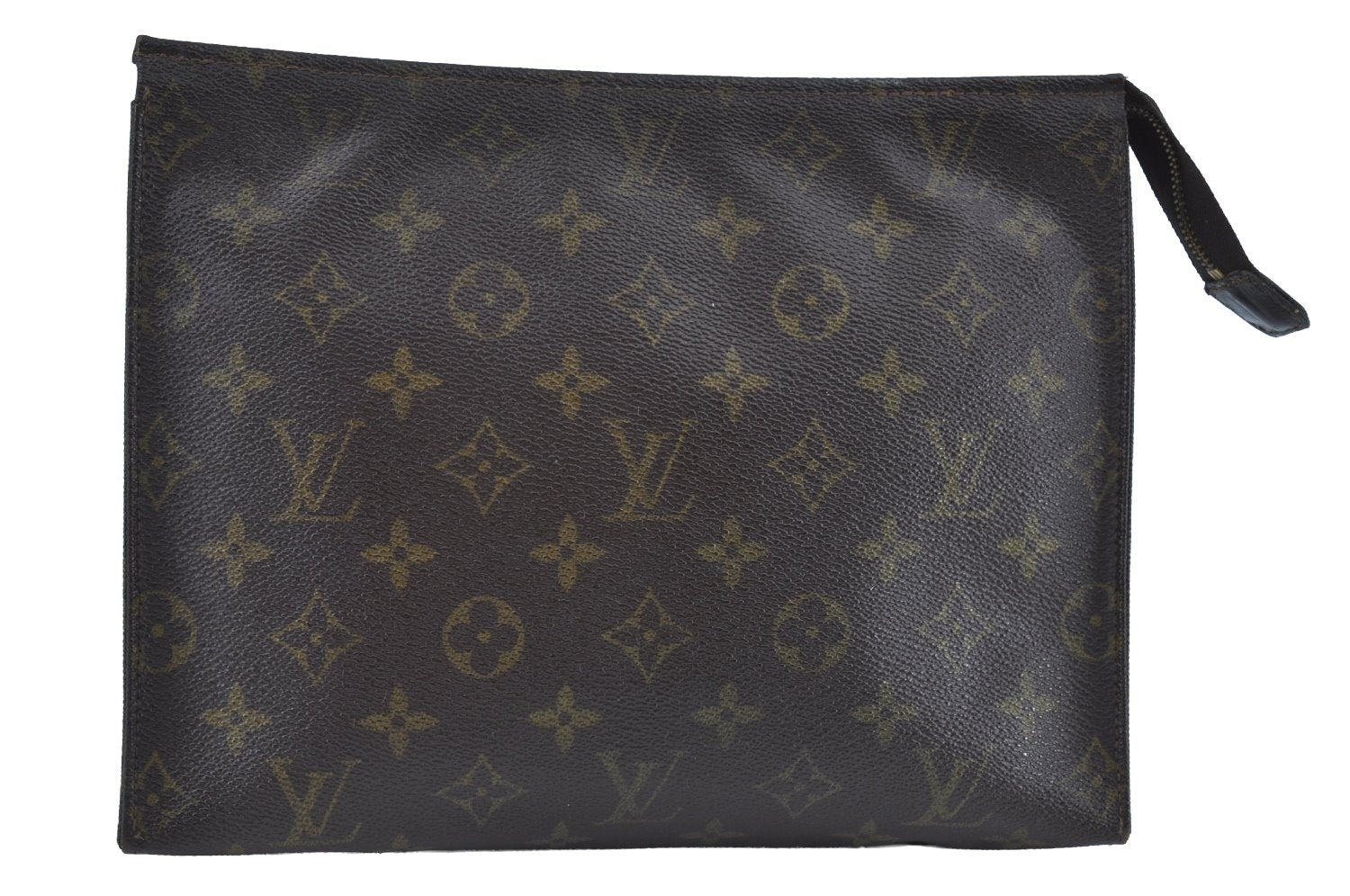 Authentic Louis Vuitton Monogram Poche Toilette 26 M47542 Cosmetics Pouch K8706