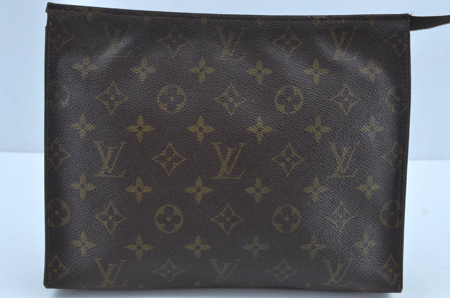 Authentic Louis Vuitton Monogram Poche Toilette 26 M47542 Cosmetics Pouch K8706
