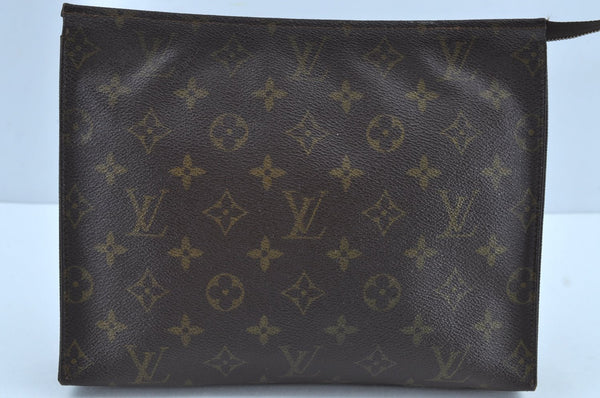 Authentic Louis Vuitton Monogram Poche Toilette 26 M47542 Cosmetics Pouch K8706