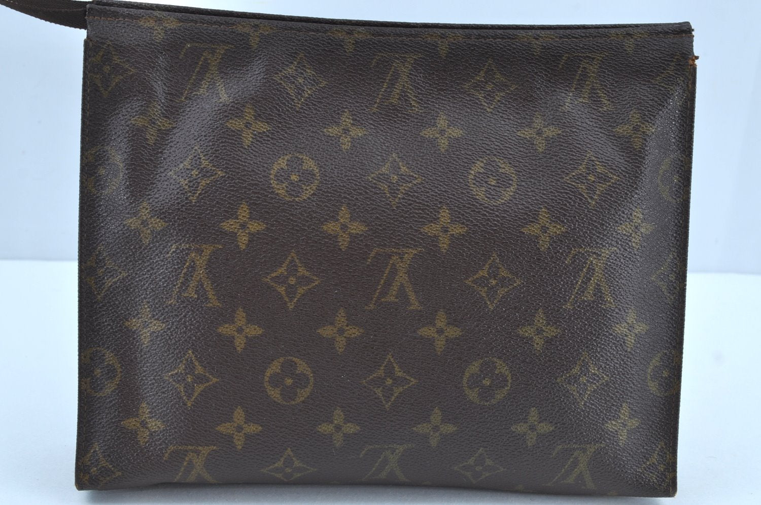 Authentic Louis Vuitton Monogram Poche Toilette 26 M47542 Cosmetics Pouch K8706