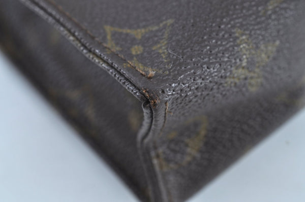 Authentic Louis Vuitton Monogram Poche Toilette 26 M47542 Cosmetics Pouch K8706