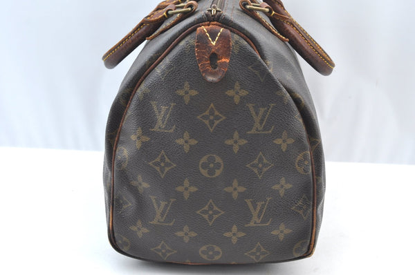 Authentic Louis Vuitton Monogram Speedy 30 Hand Boston Bag Old Model LV K8708