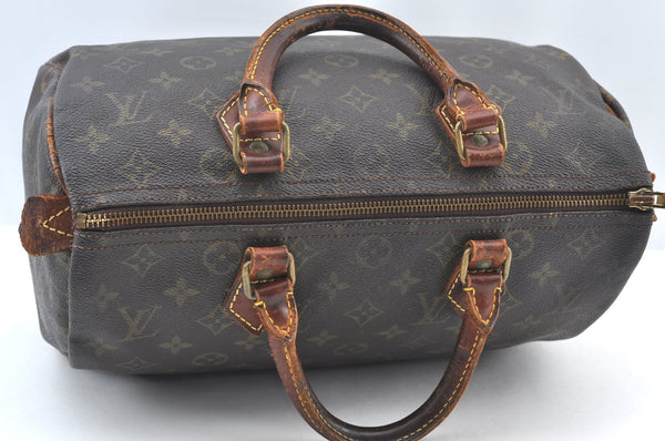 Authentic Louis Vuitton Monogram Speedy 30 Hand Boston Bag Old Model LV K8708