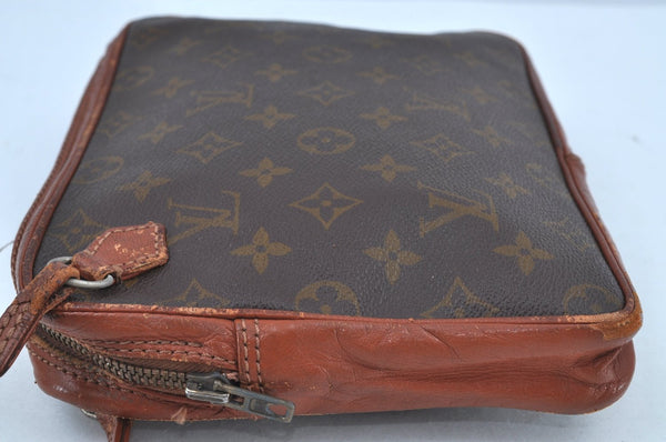 Authentic Louis Vuitton Monogram Pochette Sport Clutch Bag Old Model Junk K8710