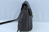 Authentic BALLY Leather Drawstring Shoulder Cross Body Bag Purse Black K8716