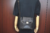 Authentic BALLY Leather Drawstring Shoulder Cross Body Bag Purse Black K8716