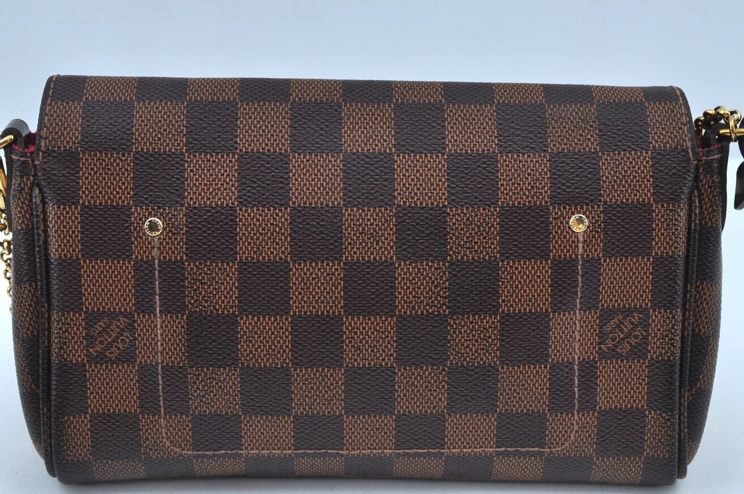 Authentic Louis Vuitton Damier Favorite PM 2Way Shoulder Bag N41276 LV Box K8717