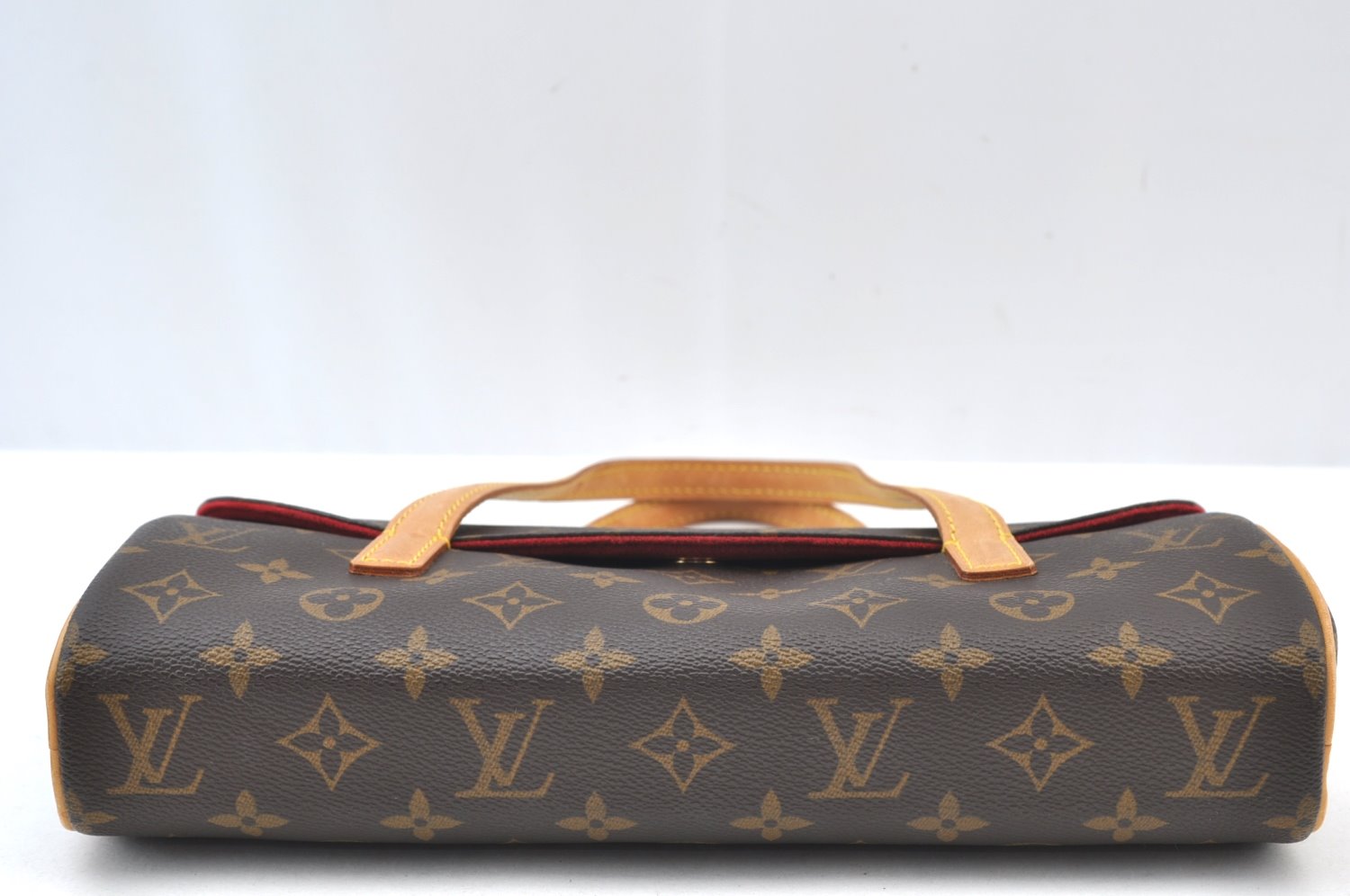 Authentic Louis Vuitton Monogram Sonatine Hand Bag Purse M51902 LV K8722