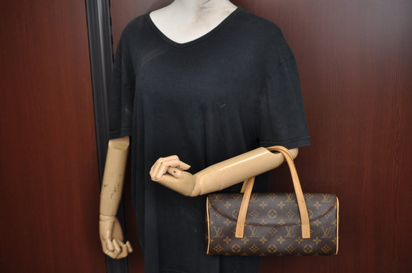 Authentic Louis Vuitton Monogram Sonatine Hand Bag Purse M51902 LV K8722