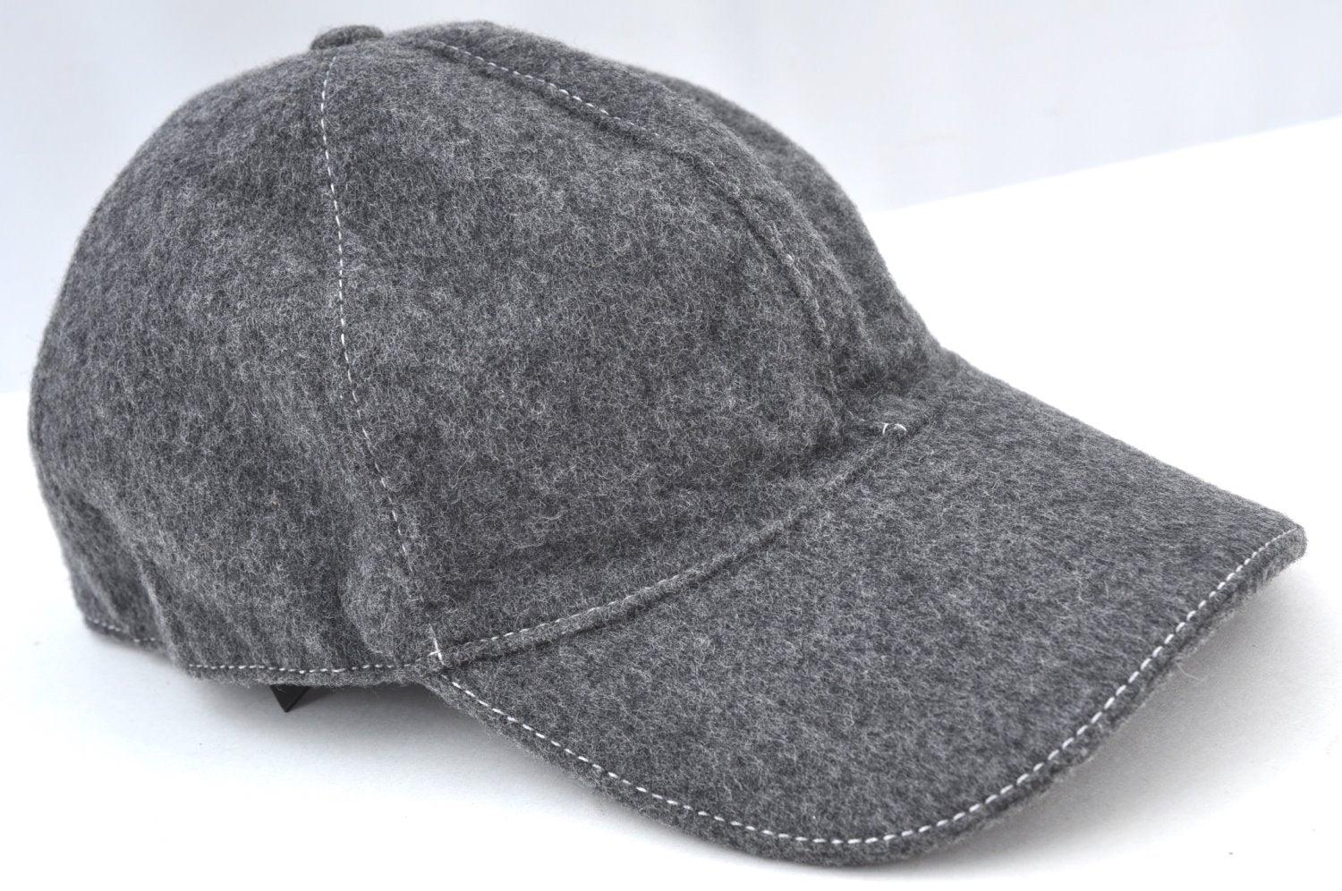 Authentic GUCCI Web Sherry Line Cap Wool Size L Gray K8727