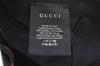 Authentic GUCCI Web Sherry Line Cap Wool Size L Gray K8727