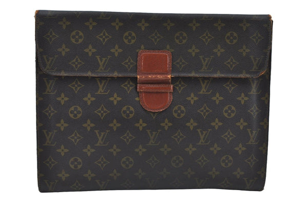 Authentic Louis Vuitton Monogram Poche Ministre Document Case Old Model LV K8730