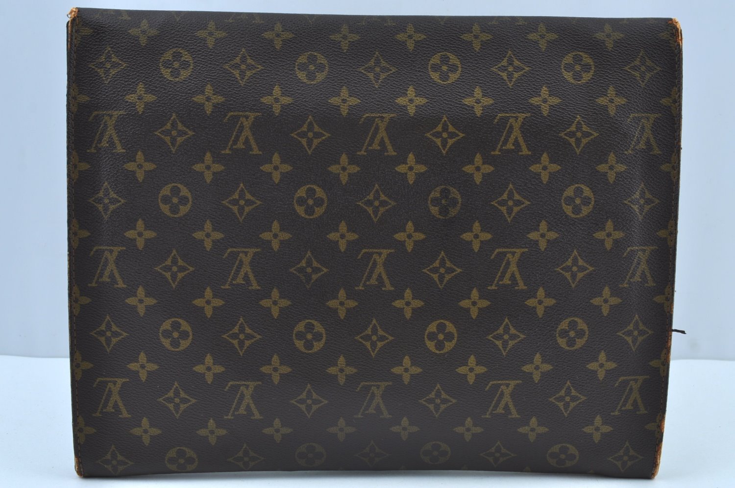 Authentic Louis Vuitton Monogram Poche Ministre Document Case Old Model LV K8730