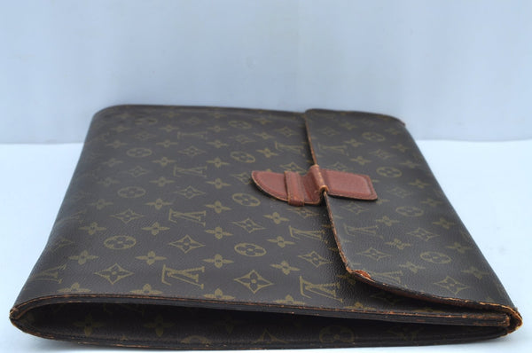 Authentic Louis Vuitton Monogram Poche Ministre Document Case Old Model LV K8730
