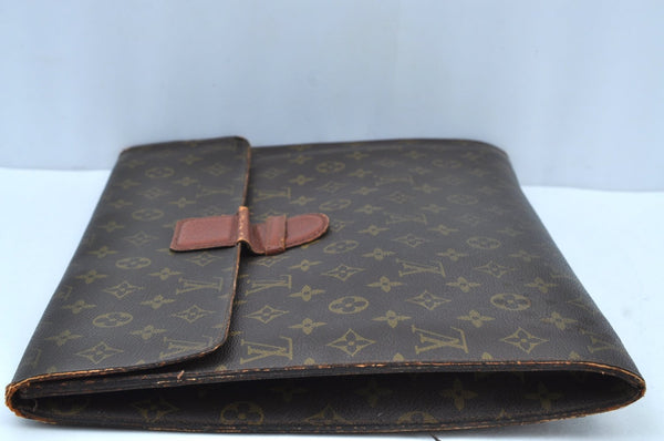 Authentic Louis Vuitton Monogram Poche Ministre Document Case Old Model LV K8730