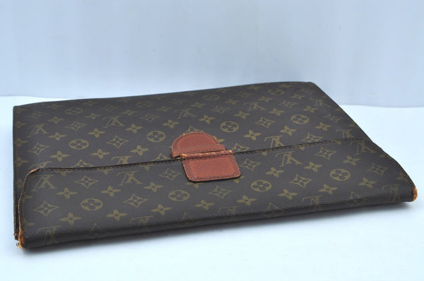 Authentic Louis Vuitton Monogram Poche Ministre Document Case Old Model LV K8730