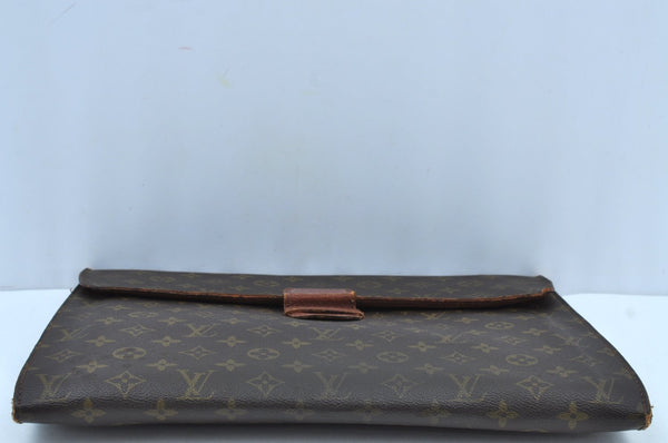 Authentic Louis Vuitton Monogram Poche Ministre Document Case Old Model LV K8730