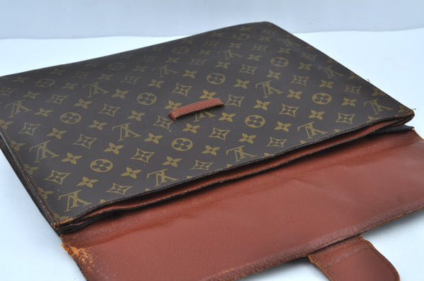 Authentic Louis Vuitton Monogram Poche Ministre Document Case Old Model LV K8730