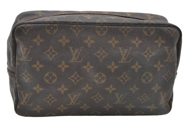Auth Louis Vuitton Monogram Trousse Toilette 28 Clutch Bag M47522 Junk K8733