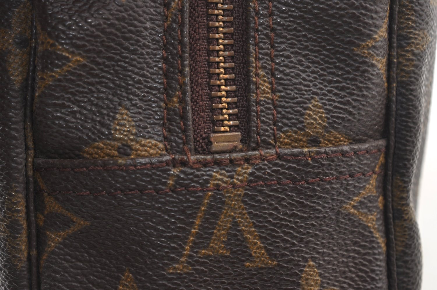 Auth Louis Vuitton Monogram Trousse Toilette 28 Clutch Bag M47522 Junk K8733