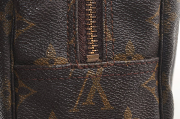 Auth Louis Vuitton Monogram Trousse Toilette 28 Clutch Bag M47522 Junk K8733