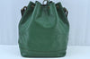 Authentic Louis Vuitton Epi Noe Shoulder Drawstring Bag Green M44004 LV K8734