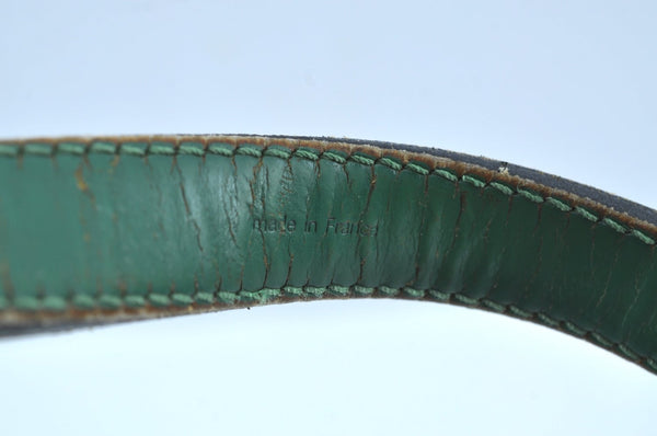 Authentic Louis Vuitton Epi Noe Shoulder Drawstring Bag Green M44004 LV K8734