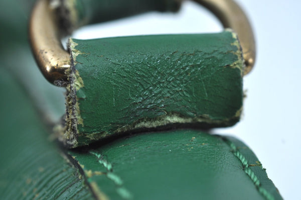 Authentic Louis Vuitton Epi Noe Shoulder Drawstring Bag Green M44004 LV K8734