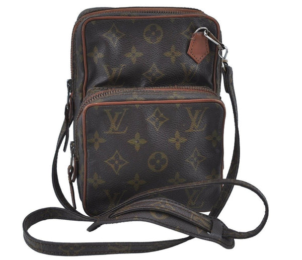 Authentic Louis Vuitton Monogram Amazone Shoulder Cross Body Bag Old Model K8751