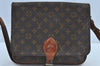 Authentic Louis Vuitton Monogram Cartouchiere GM Shoulder Bag Old Model K8753