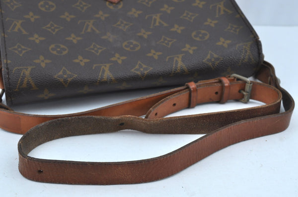 Authentic Louis Vuitton Monogram Cartouchiere GM Shoulder Bag Old Model K8753