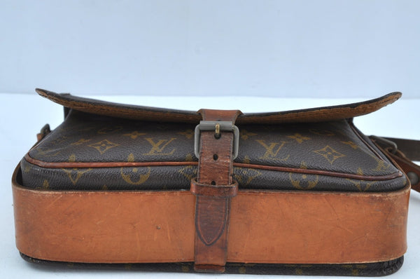 Authentic Louis Vuitton Monogram Cartouchiere GM Shoulder Bag Old Model K8753