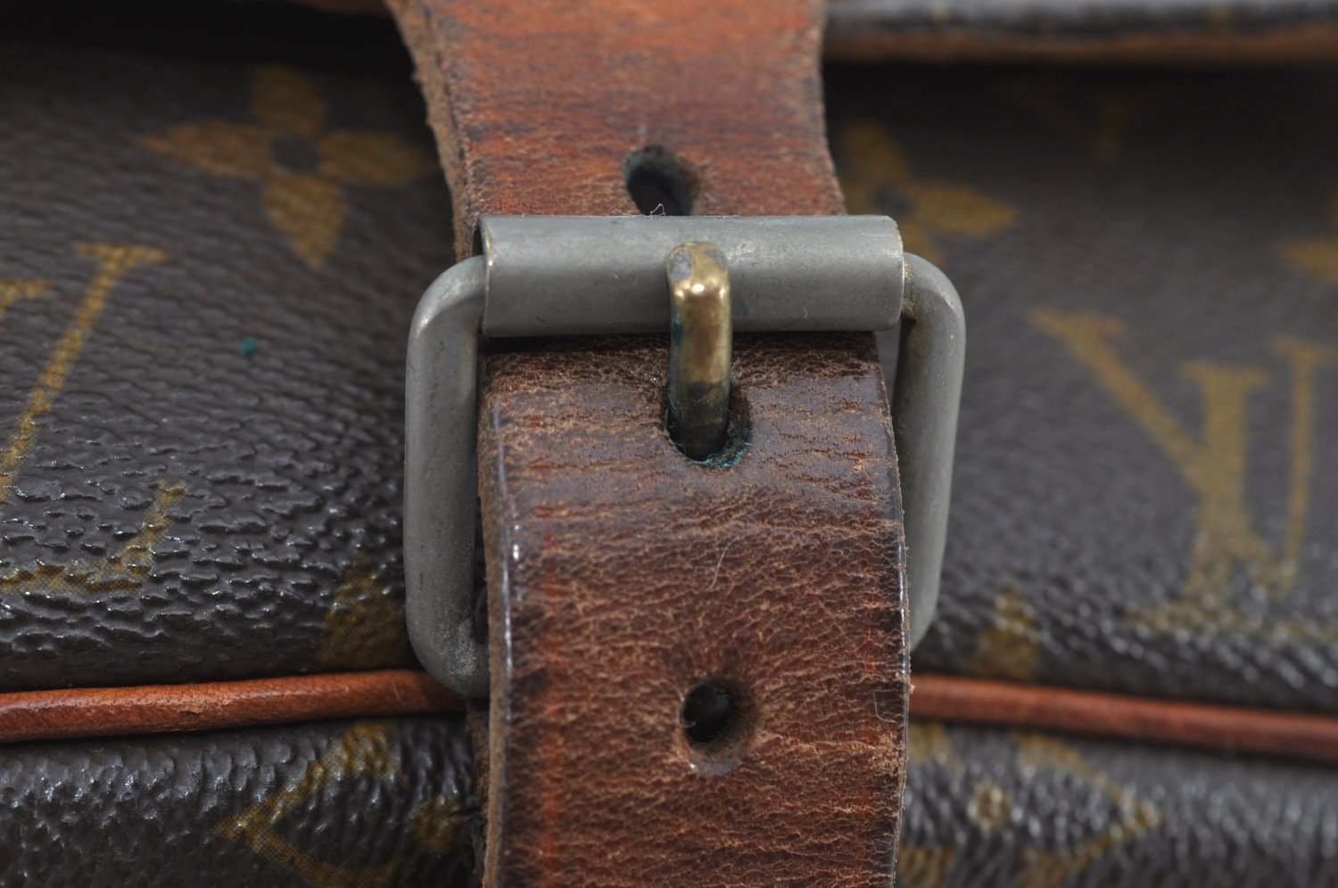 Authentic Louis Vuitton Monogram Cartouchiere GM Shoulder Bag Old Model K8753