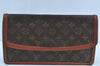 Auth Louis Vuitton Monogram Pochette Dame GM Clutch Hand Bag Old Model LV K8763